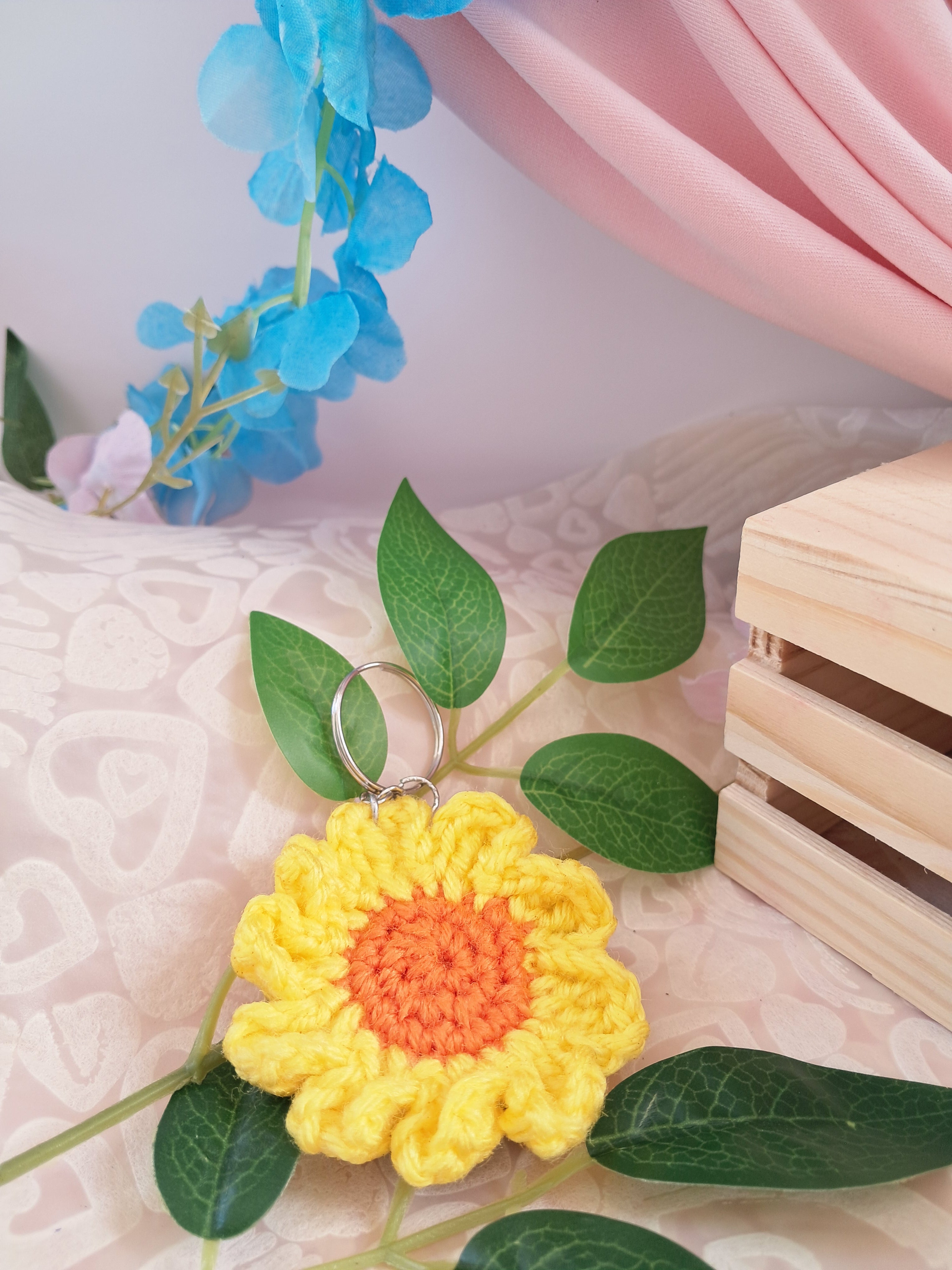 Sunflower Keychain