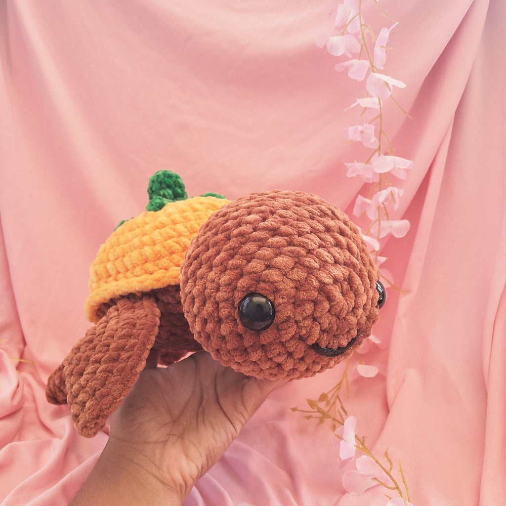 Pumpkin Turtle Plushie